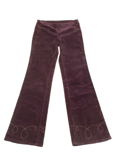 cimarron pantalons fille de couleur prune