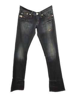 take two jeans femme de couleur bleu fonce