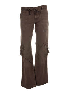 meltin'pot pantalons femme de couleur taupe