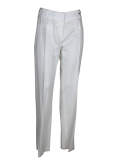 elo pantalons femme de couleur ecru