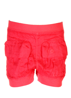 taille 0 pantacourts fille de couleur rouge