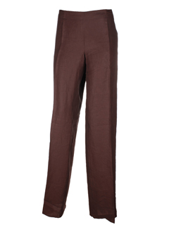 maxmara pantalons femme de couleur marron