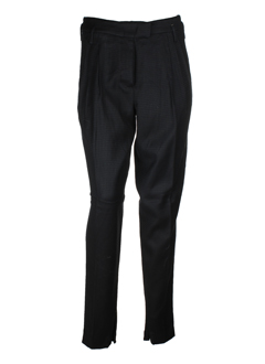 sportmax pantalons femme de couleur noir