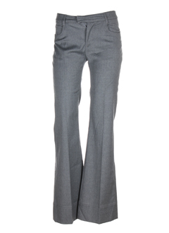 fairly pantalons femme de couleur gris chine