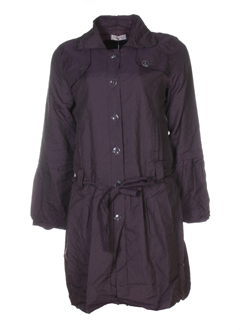 double jeu manteaux femme de couleur prune