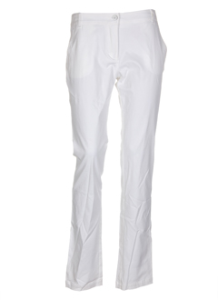 rivieres de lune pantalons femme de couleur blanc