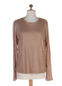 maxmara t-shirts femme de couleur camel