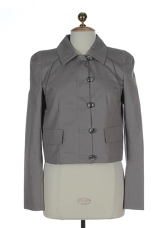 sportmax vestes femme de couleur gris perle