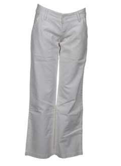teddy smith pantalons fille de couleur blanc casse