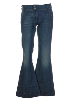 stone aged jeans femme de couleur bleu fonce