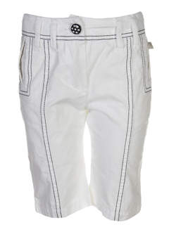 jean bourget pantalons fille de couleur blanc