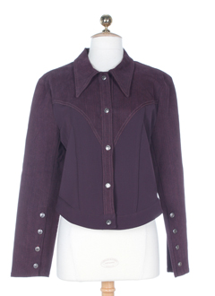 nathalie chaize vestes femme de couleur prune