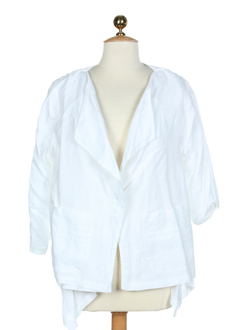 cannisse vestes femme de couleur blanc