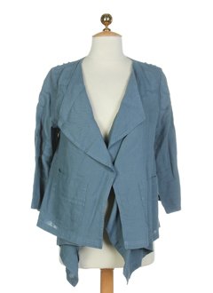 cannisse vestes femme de couleur bleu