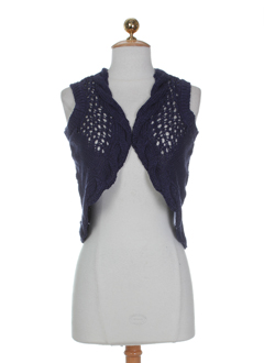 esprit gilets femme de couleur bleu fonce
