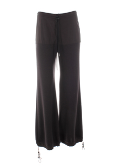 rodika pantalons femme de couleur chocolat