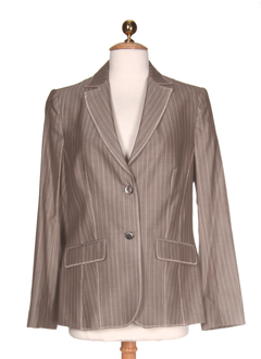devernois vestes femme de couleur taupe