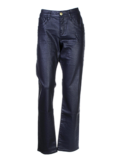 mexx pantalons femme de couleur bleu fonce