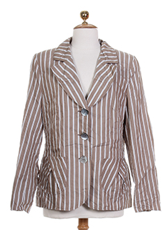 frank walder vestes femme de couleur marron clair