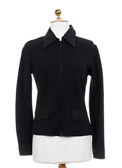 rayure vestes femme de couleur noir