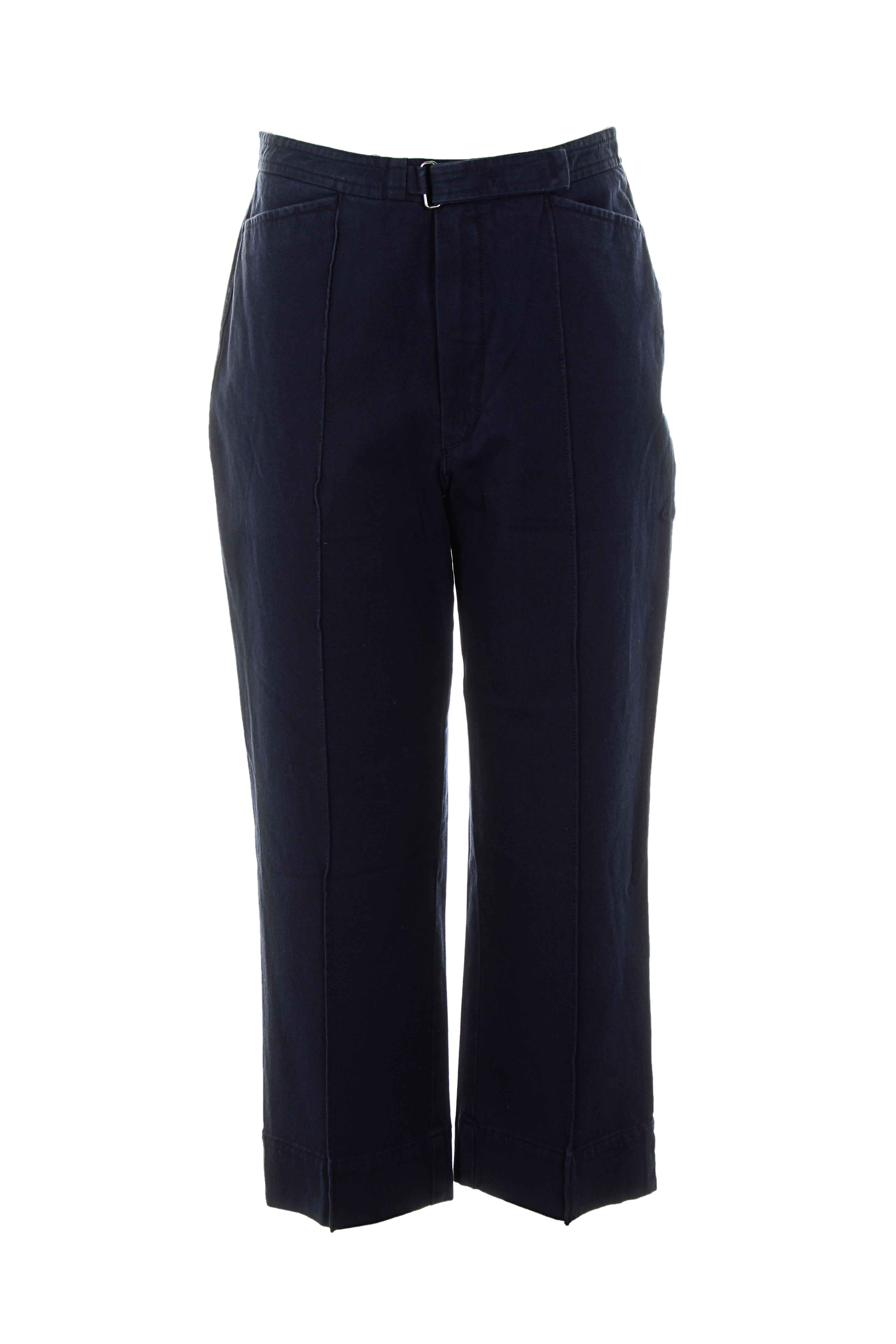 Bruno Saint Hilaire Pantacourts Decontractes Femme De Couleur Bleu En