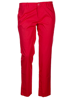 joe san pantalons femme de couleur rouge