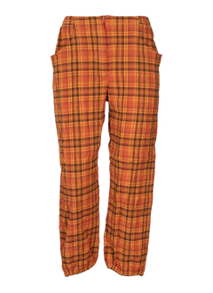 chrismas's pantacourts femme de couleur orange