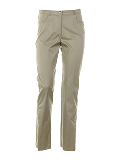 carole richard pantalons femme de couleur beige
