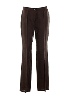 luisa viola pantalons femme de couleur marron