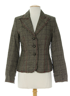 w les femmes vestes femme de couleur gris