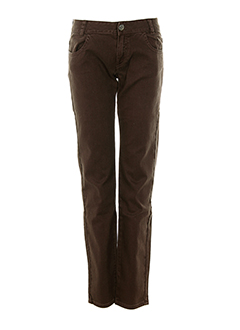chipie jeans fille de couleur marron