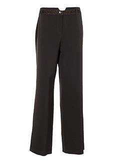 my way pantalons femme de couleur marron