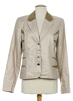 nathalie chaize vestes femme de couleur beige