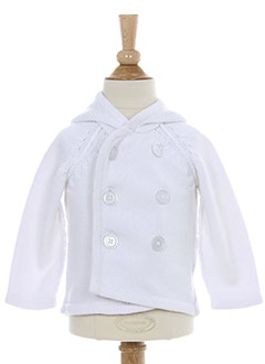 3 et pommes cardigans enfant de couleur blanc (photo) 3 et pommes cardigans enfant de couleur blanc (photo)