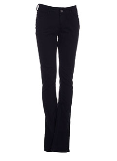 teddy smith pantalons femme de couleur noir