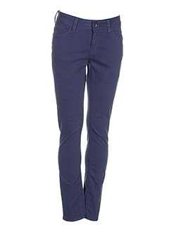 teddy smith pantalons femme de couleur bleu