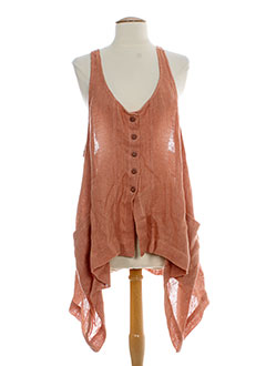 cannisse gilets femme de couleur orange