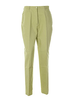 nolwenn pantalons femme de couleur vert