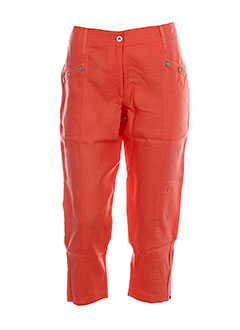 maloka pantacourts femme de couleur orange