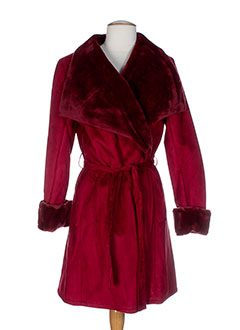 karting manteaux femme de couleur rouge