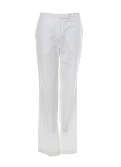 kenzo pantalons femme de couleur blanc