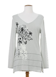 christine laure pulls femme de couleur gris