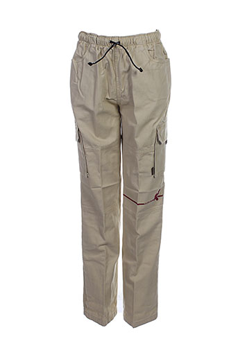 ddp pantalons garçon de couleur beige