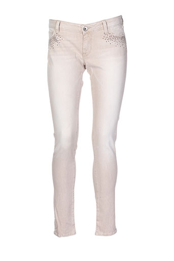 guess jeans femme de couleur beige
