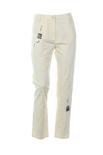 mademoiselle ambre pantalons femme de couleur beige