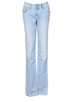 teddy smith jeans fille de couleur bleu
