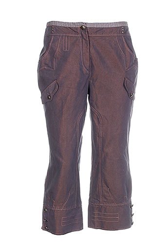 my way pantacourts femme de couleur marron