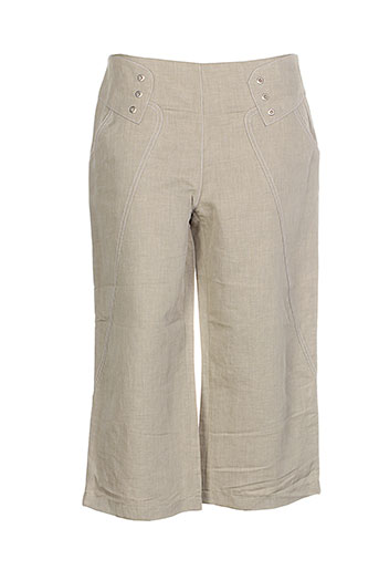 my way pantacourts femme de couleur beige