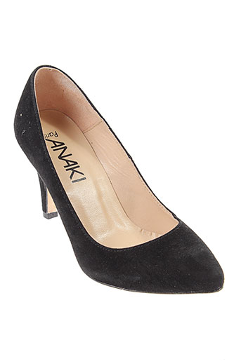 anaki chaussures femme de couleur noir