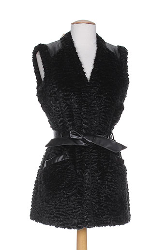r867 gilets femme de couleur noir
